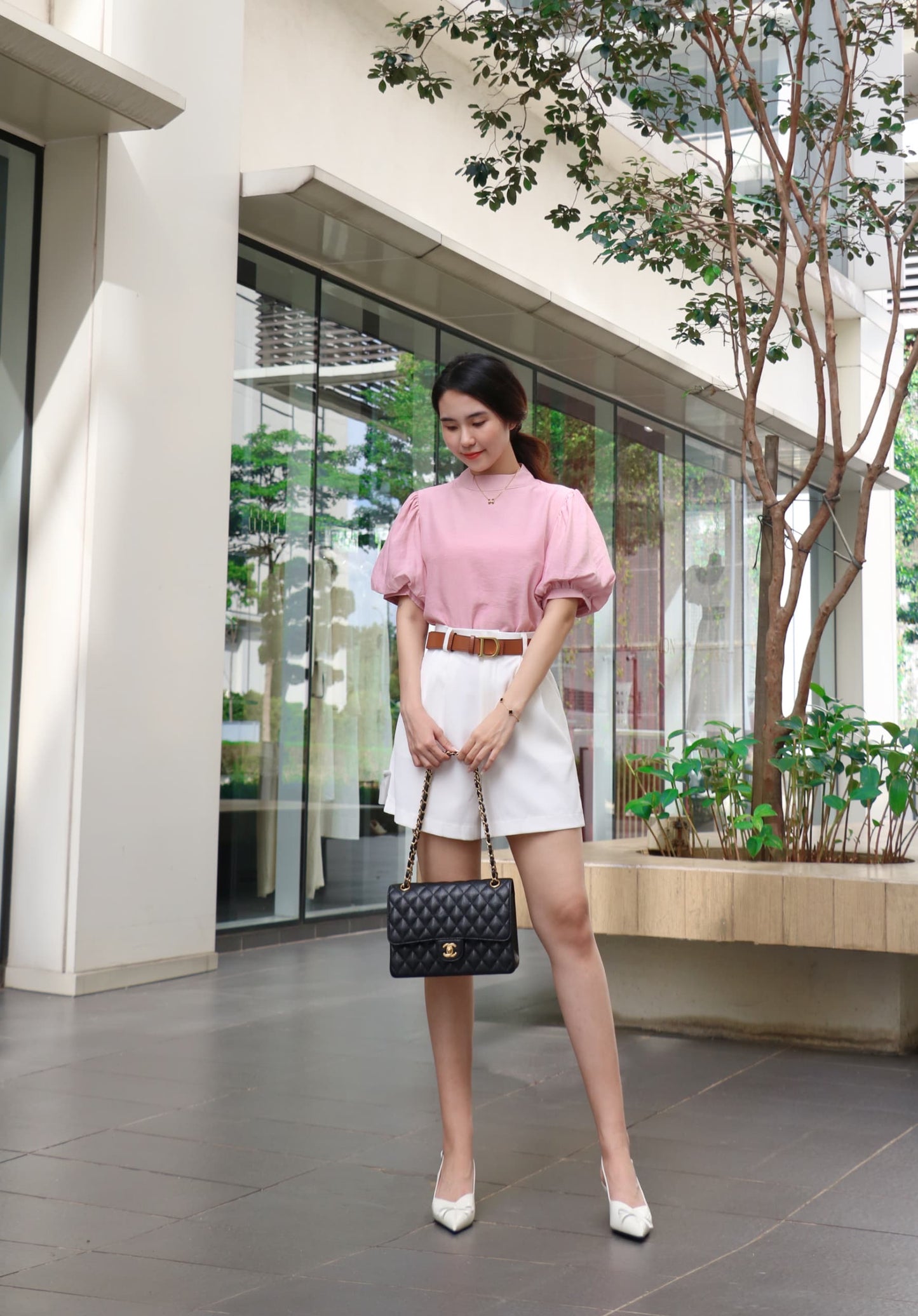 Puff Sleeve Colours Top WT9085