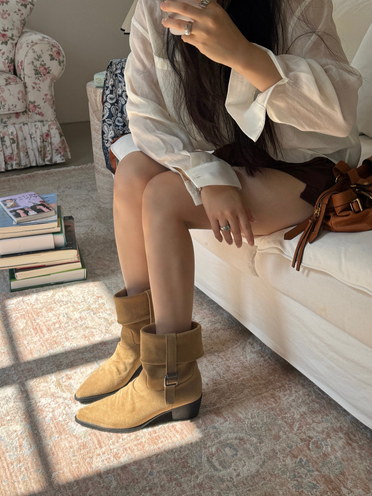 Vintage Foldable Buckle Boots SW1816
