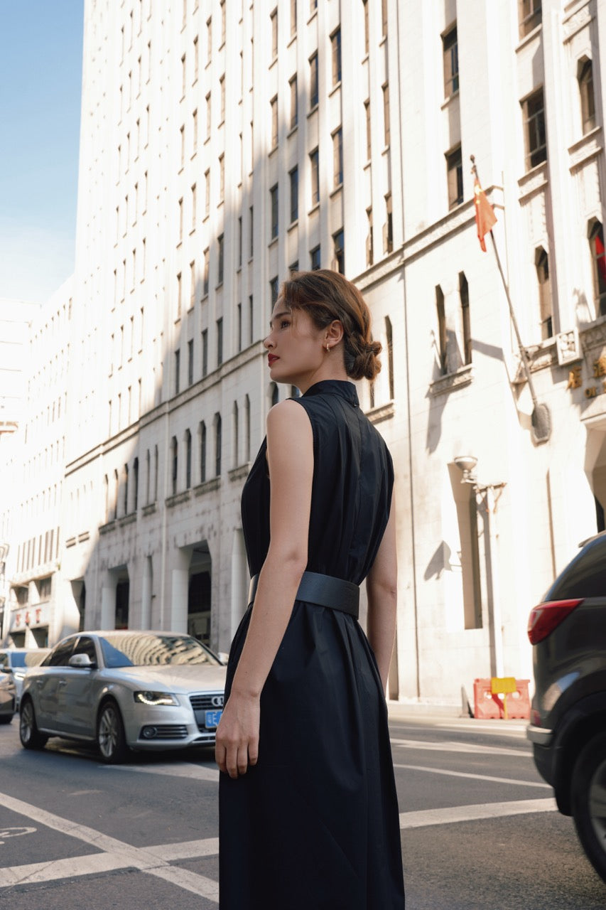 Bocoli Classic High Collar Jumpsuit