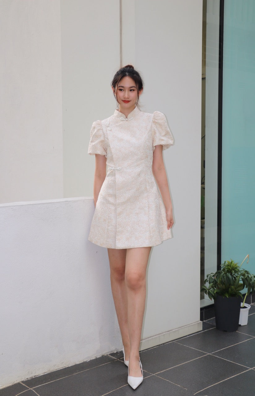 Bocoli Embroidery Floral Cheongsam Dress WD39642