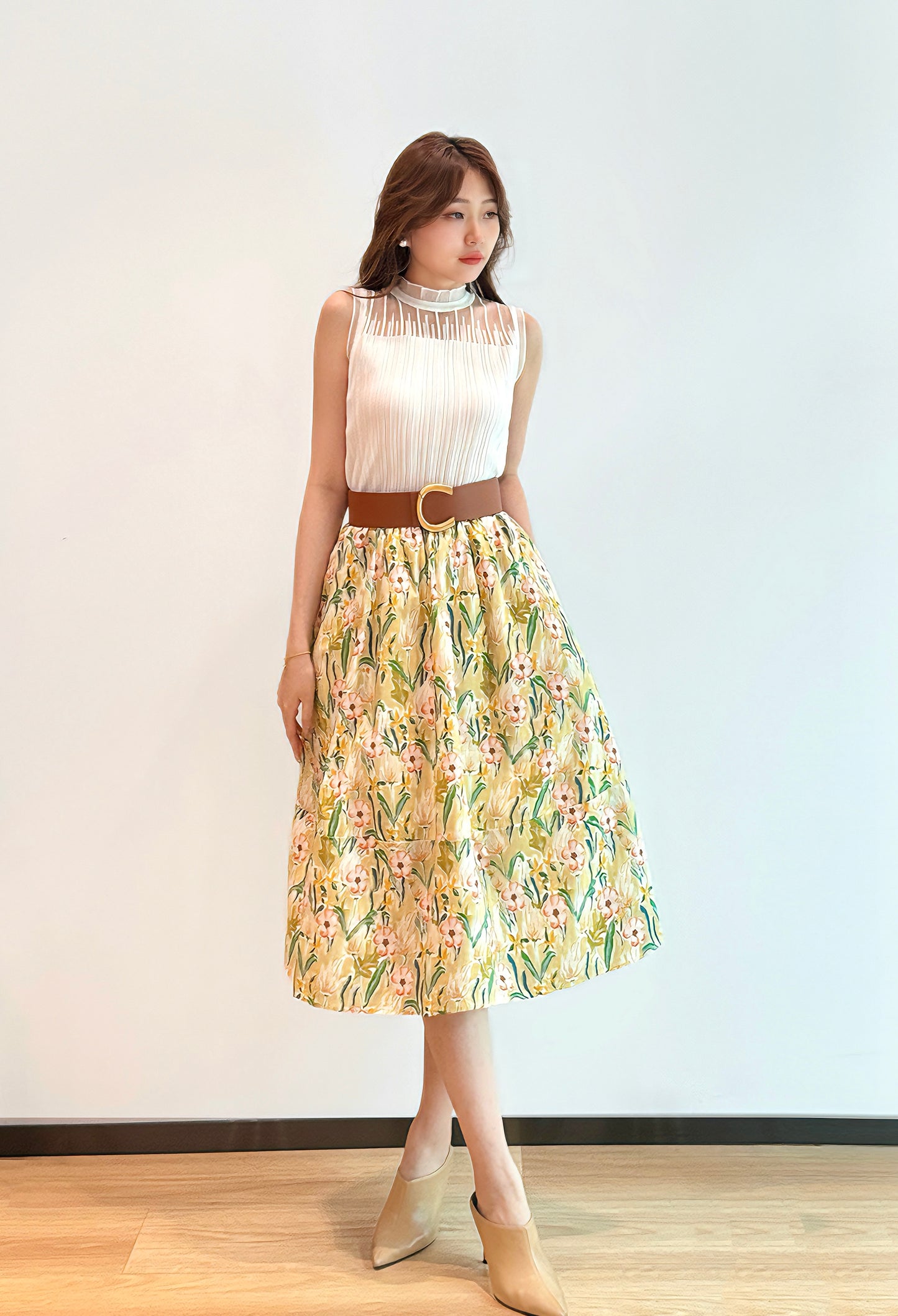 Spring Floral Skirt WBT550633