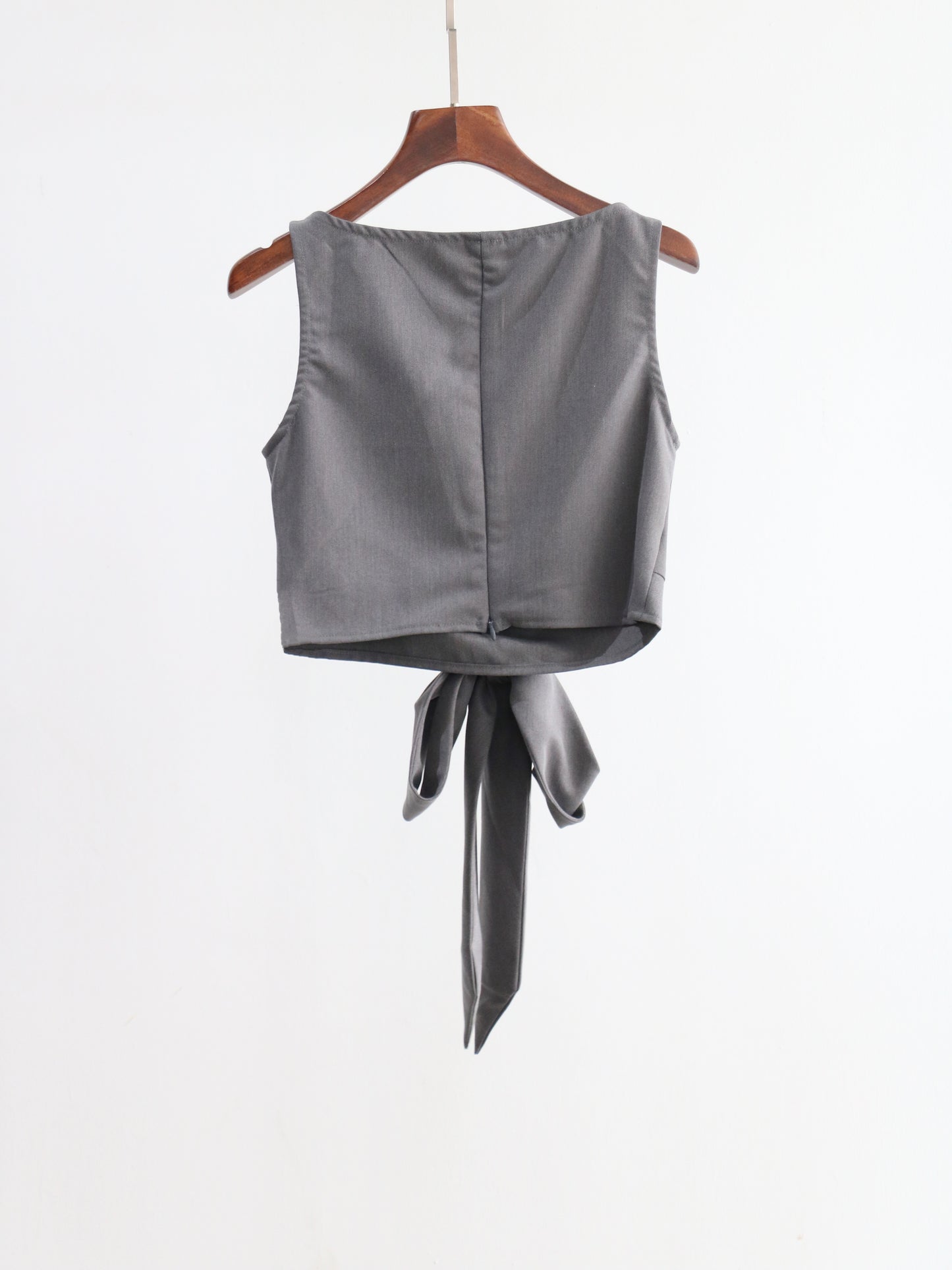 Sleeveless Drapped Cross Top WT50320