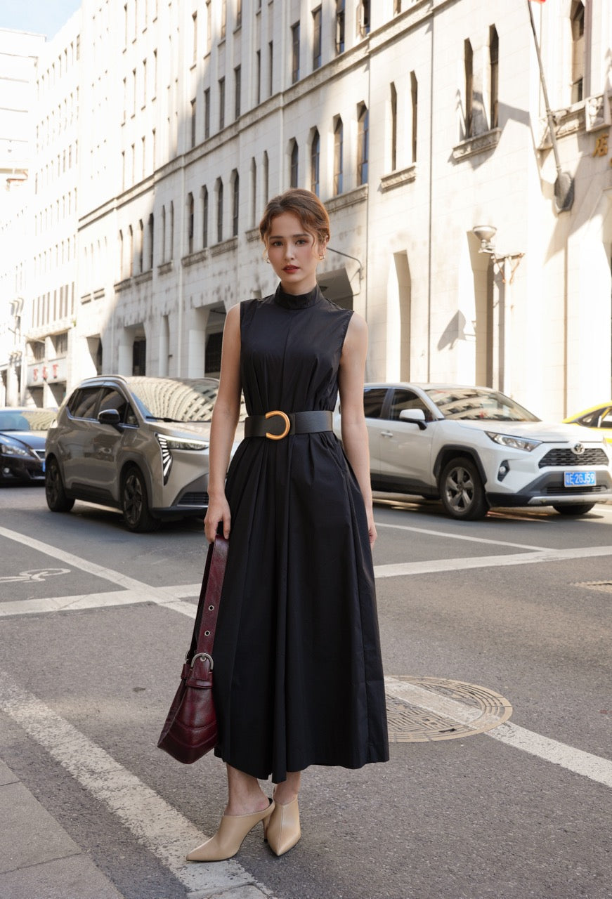Bocoli Classic High Collar Jumpsuit