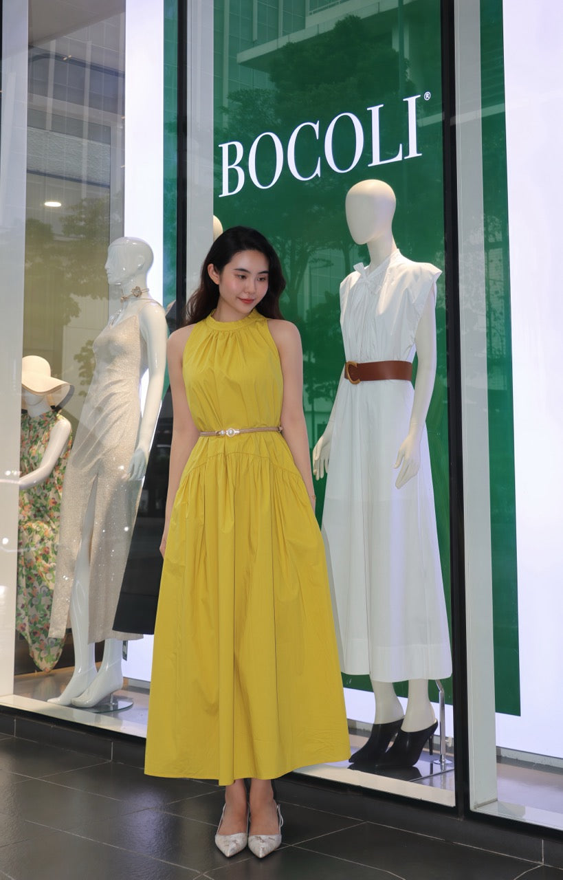 Ruffle Collar Midi Dress WD11826