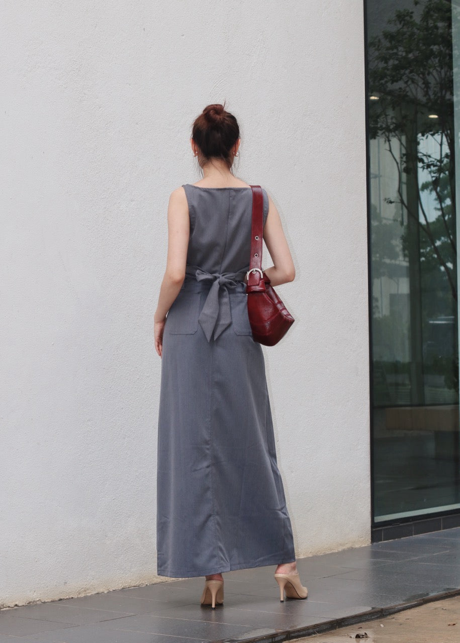 Sleeveless Drapped Cross Top WT50320