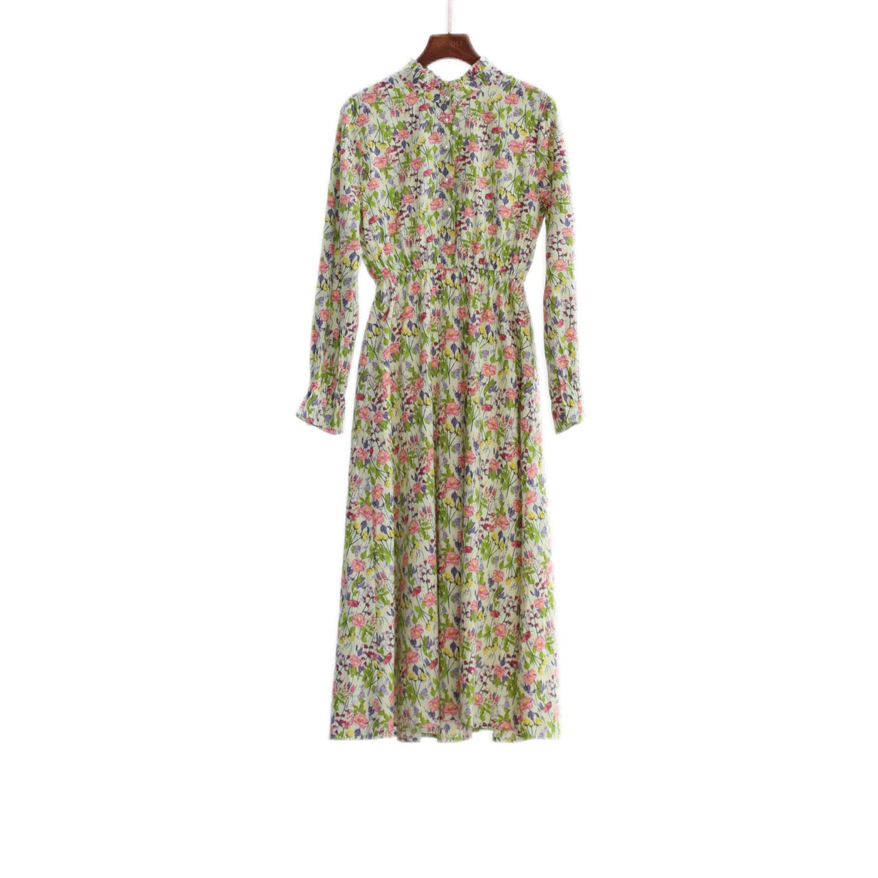Spring Floral High Neck Dress WD88018