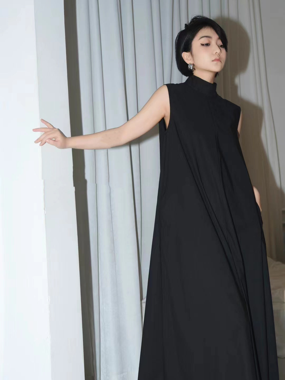 Bocoli Classic High Collar Jumpsuit