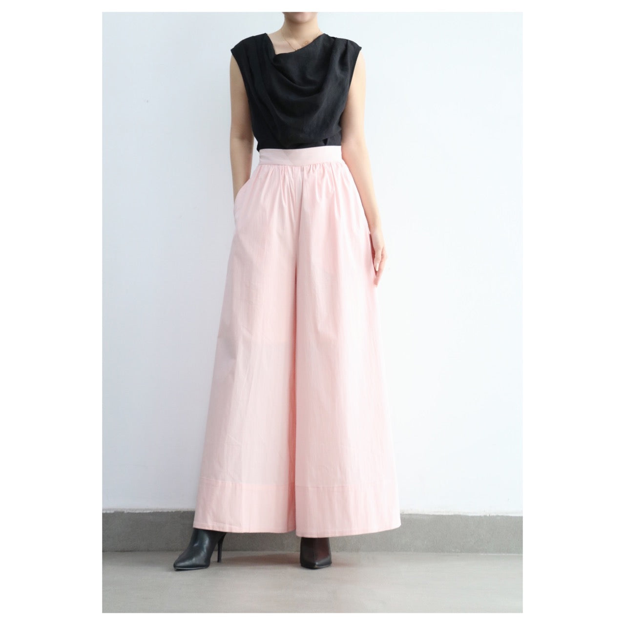 Pink Wide Leg Trousers
