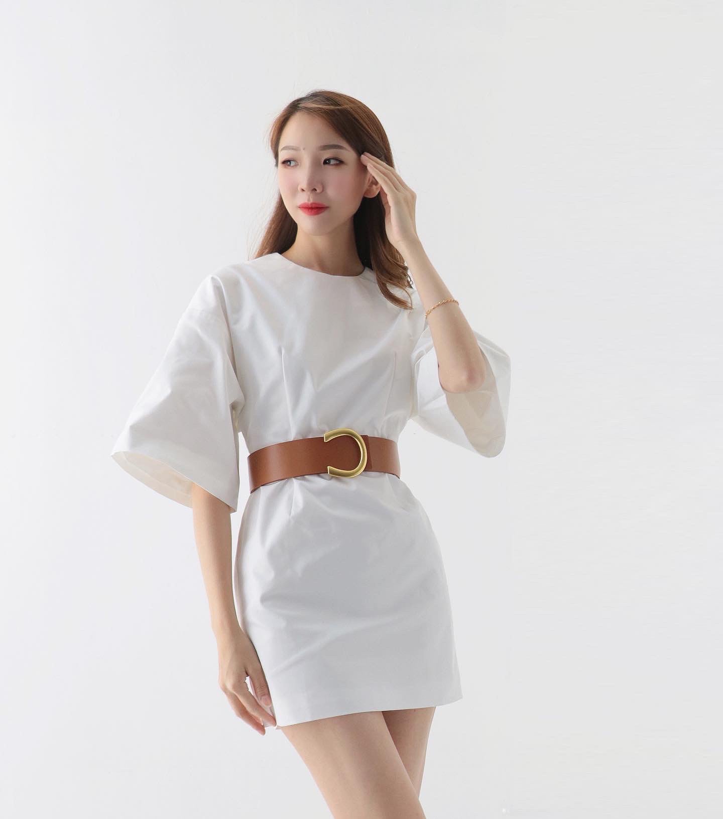Straight Maxi Sleeve Shirt Dress