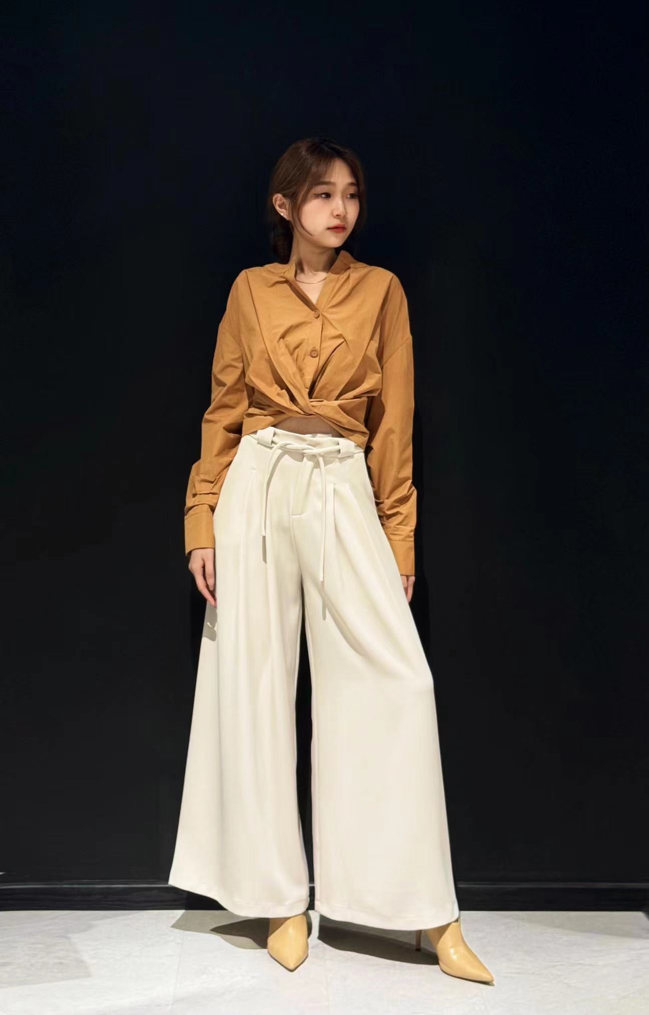 Button Shirt Blouse Long Sleeve BT748102