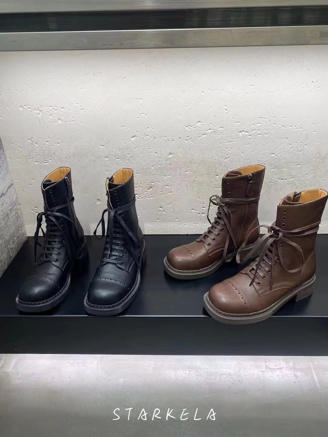 Leather Lace Martin Boots SW6653