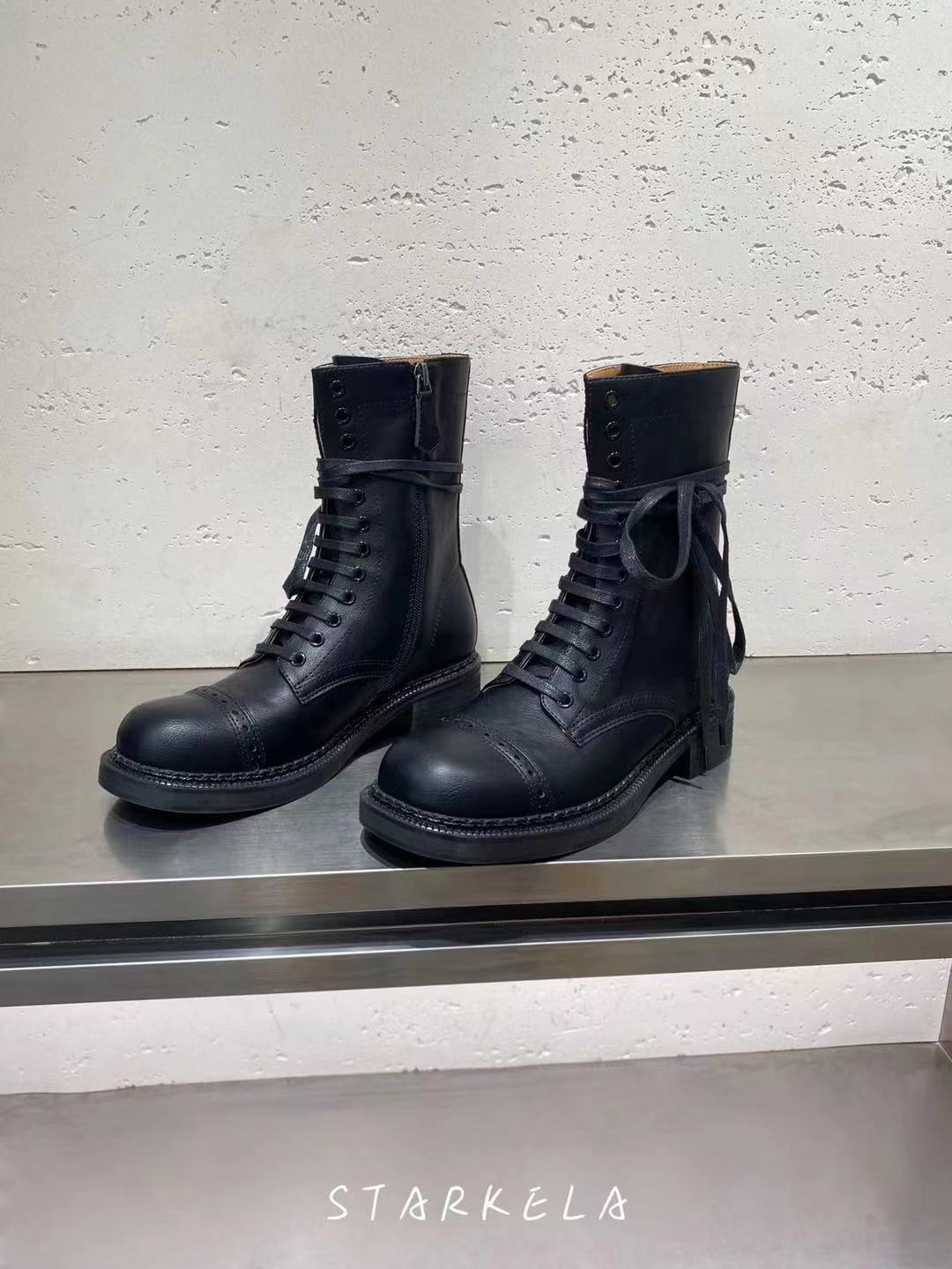Leather Lace Martin Boots SW6653