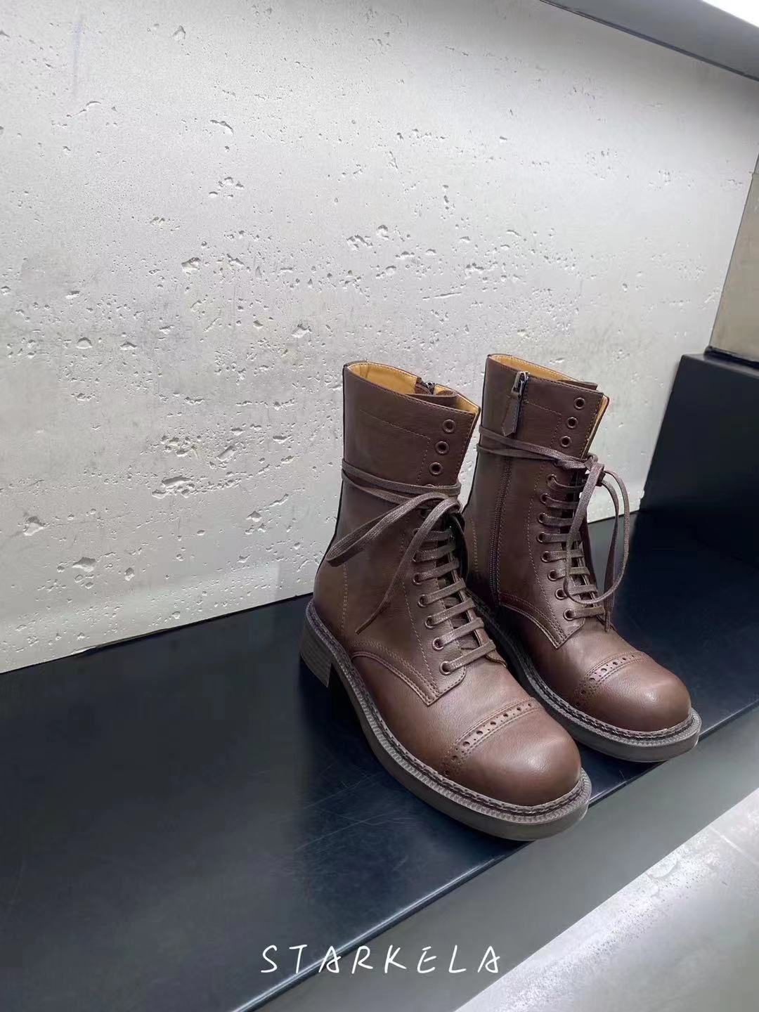 Leather Lace Martin Boots SW6653