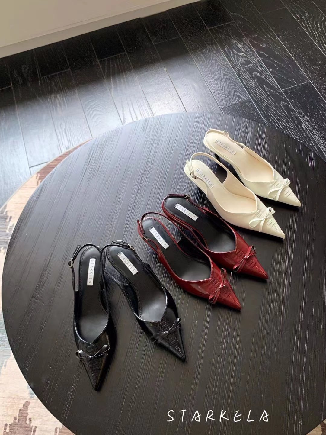 Ribbon Sling-back Heels ST88-168