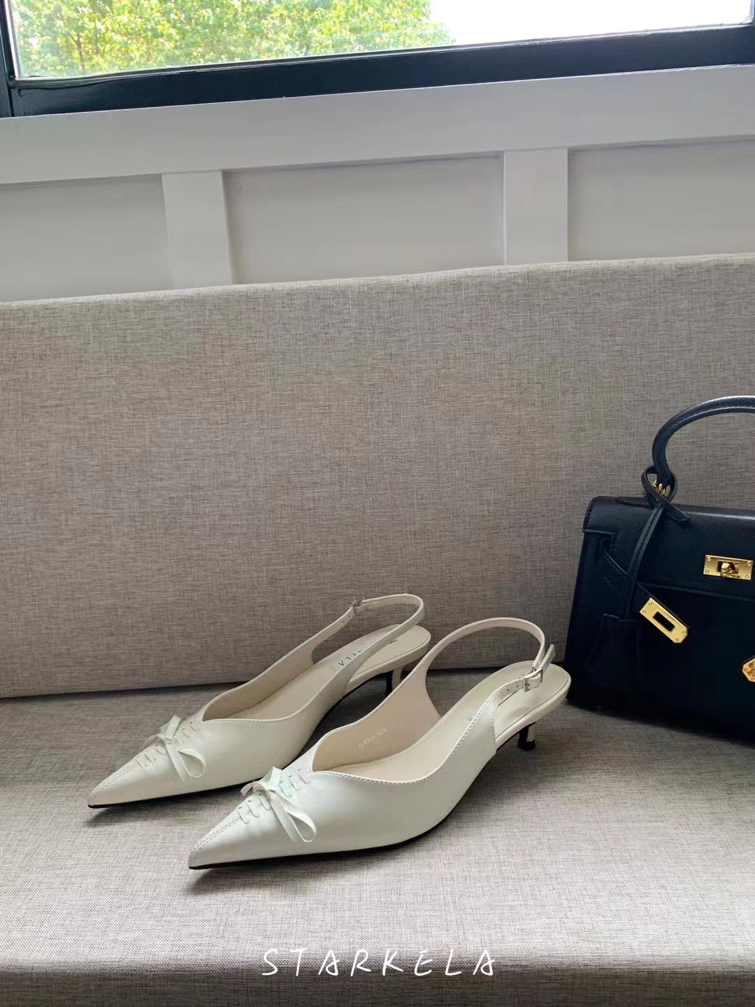 Ribbon Sling-back Heels ST88-168