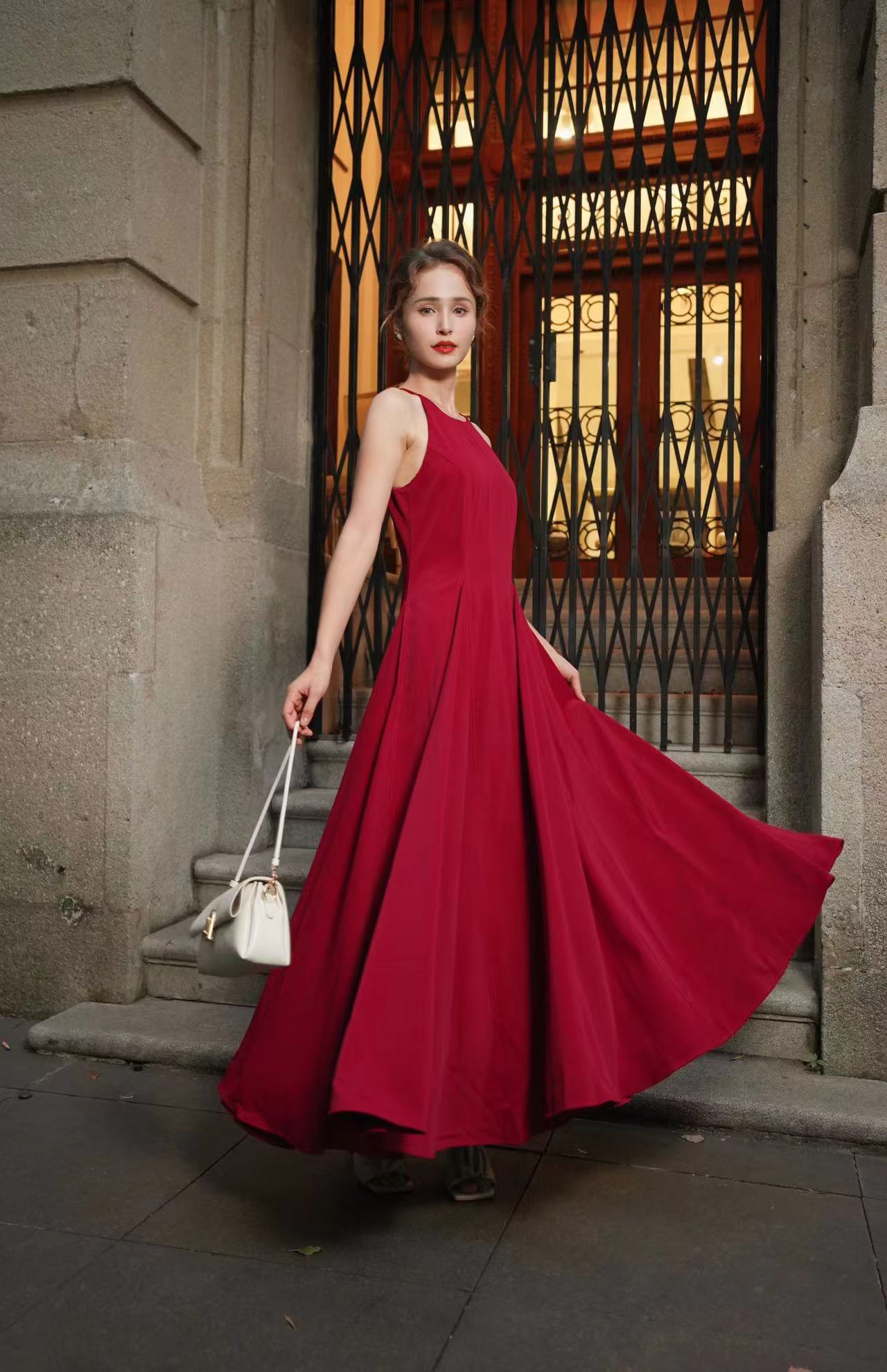 Bocoli Classic Rosy Evening Dress