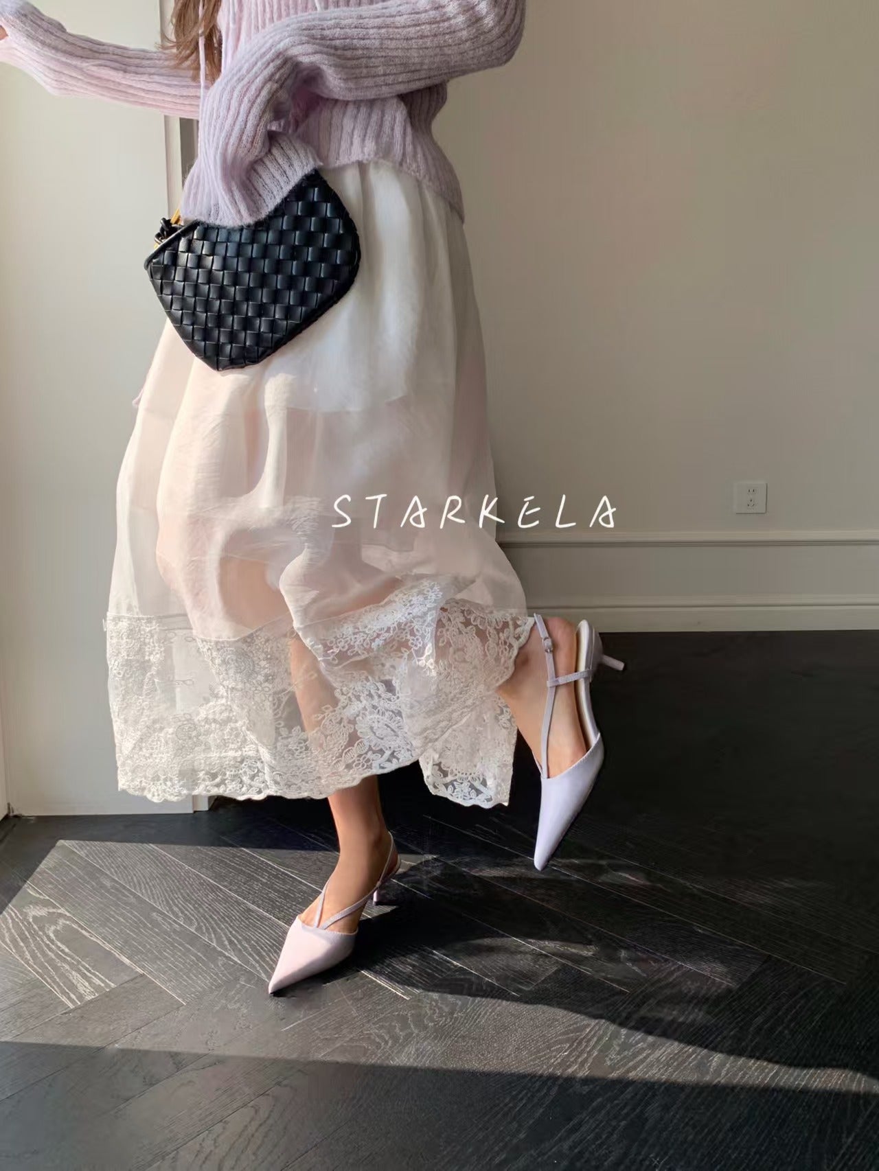 Starkela V-Strap Pointy Heels ST8-256