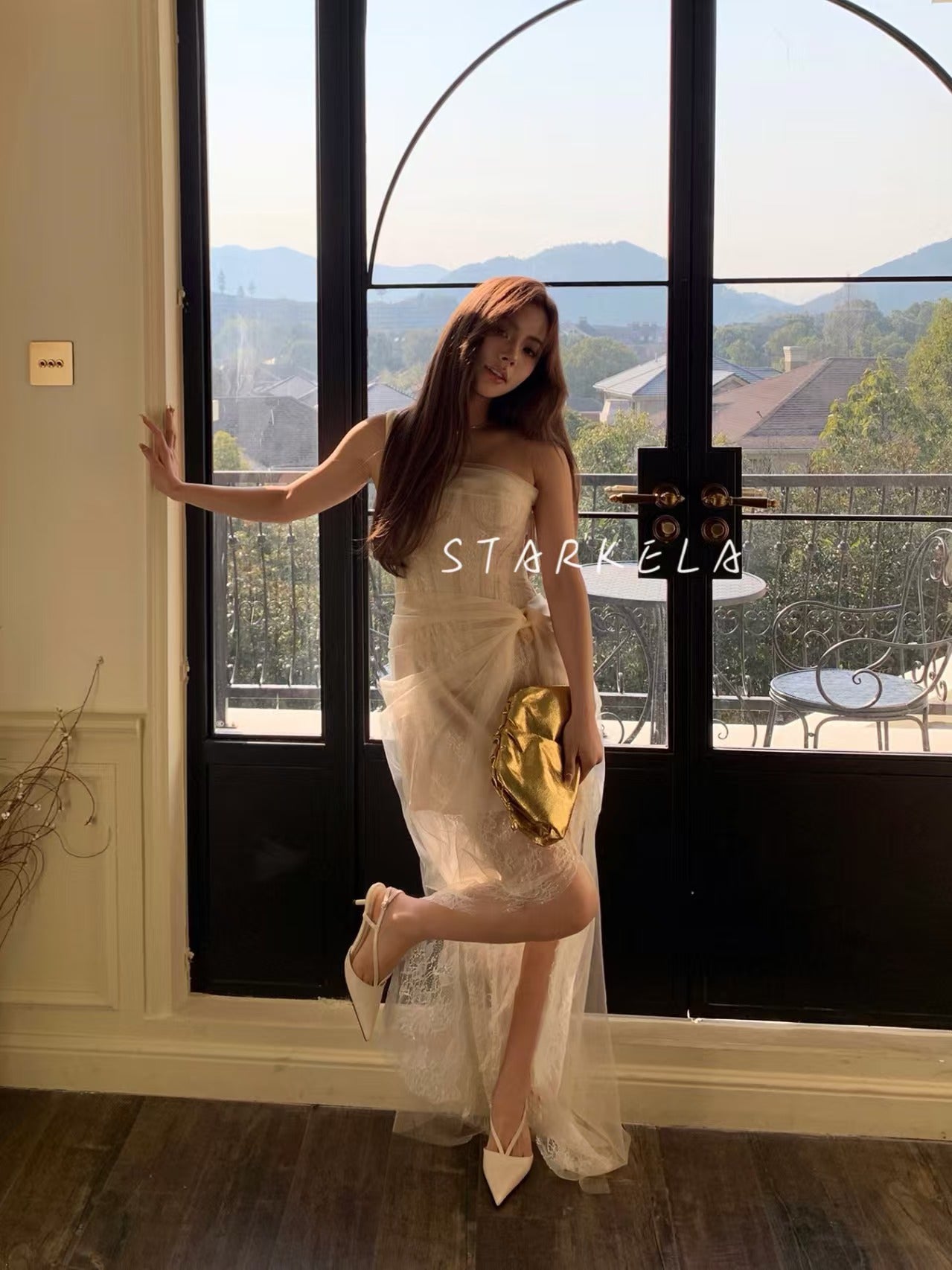 Starkela V-Strap Pointy Heels ST8-256