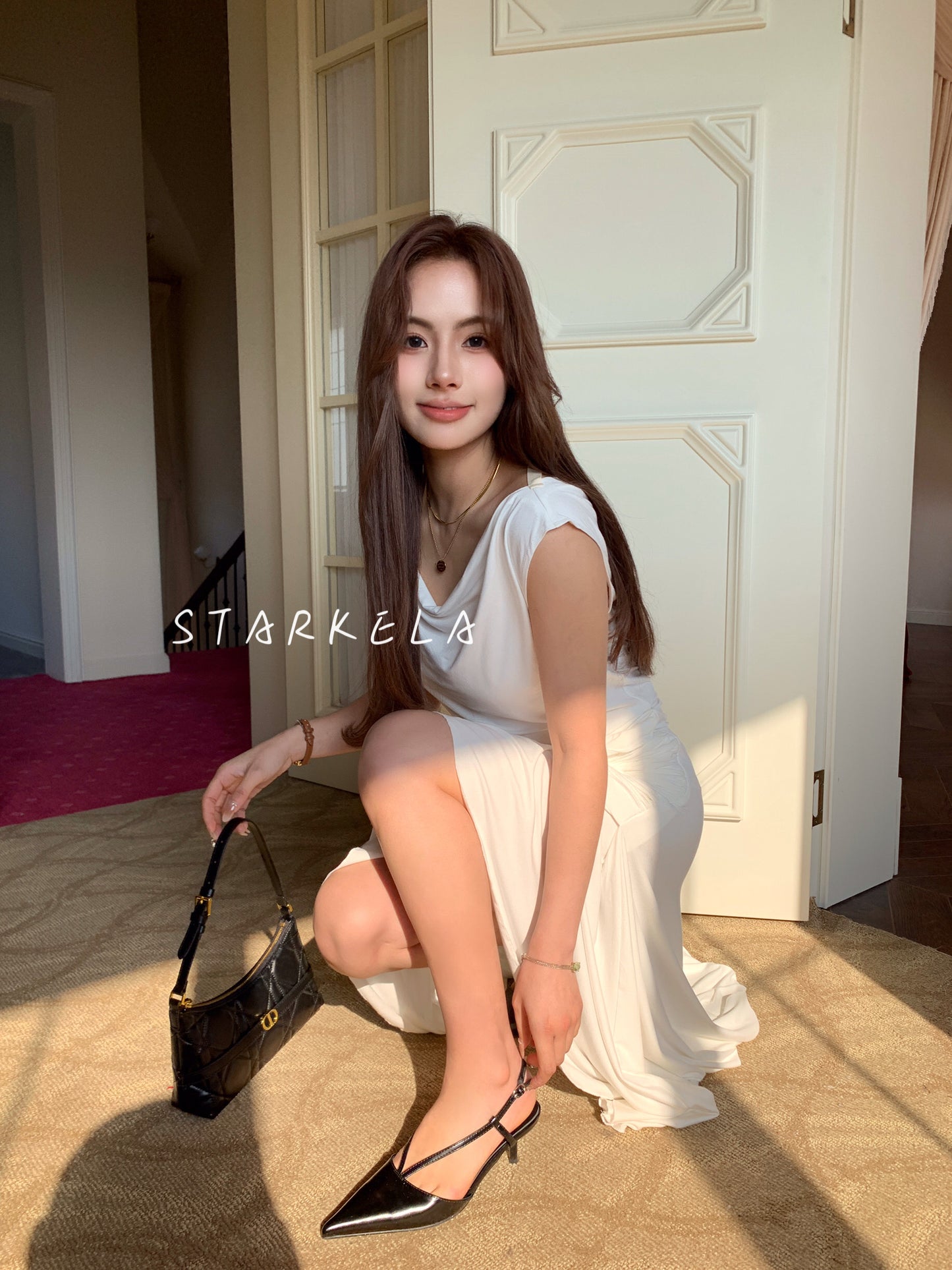 Starkela V-Strap Pointy Heels ST8-256