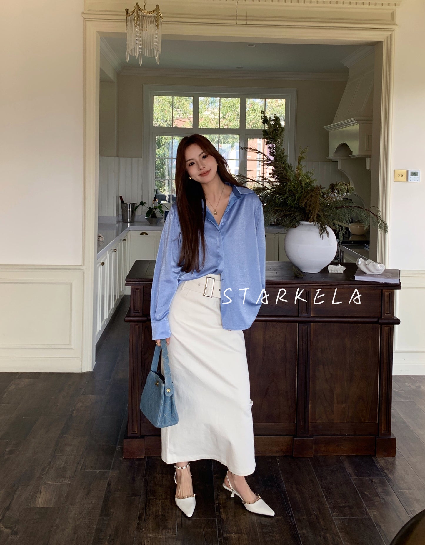 Ankle Strap Studded Heels ST8-260