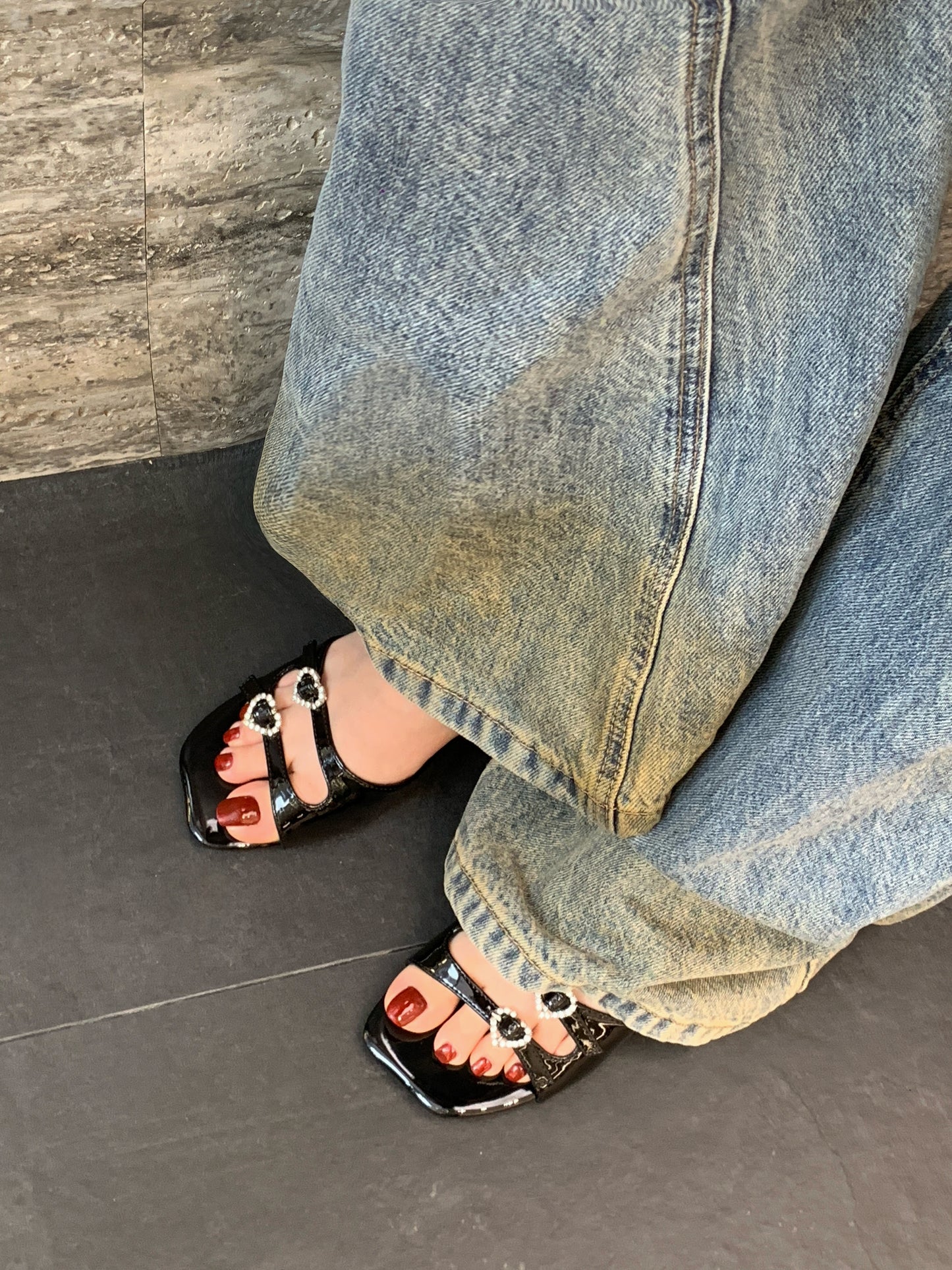 Twinkle Love Curve Kitten Heels