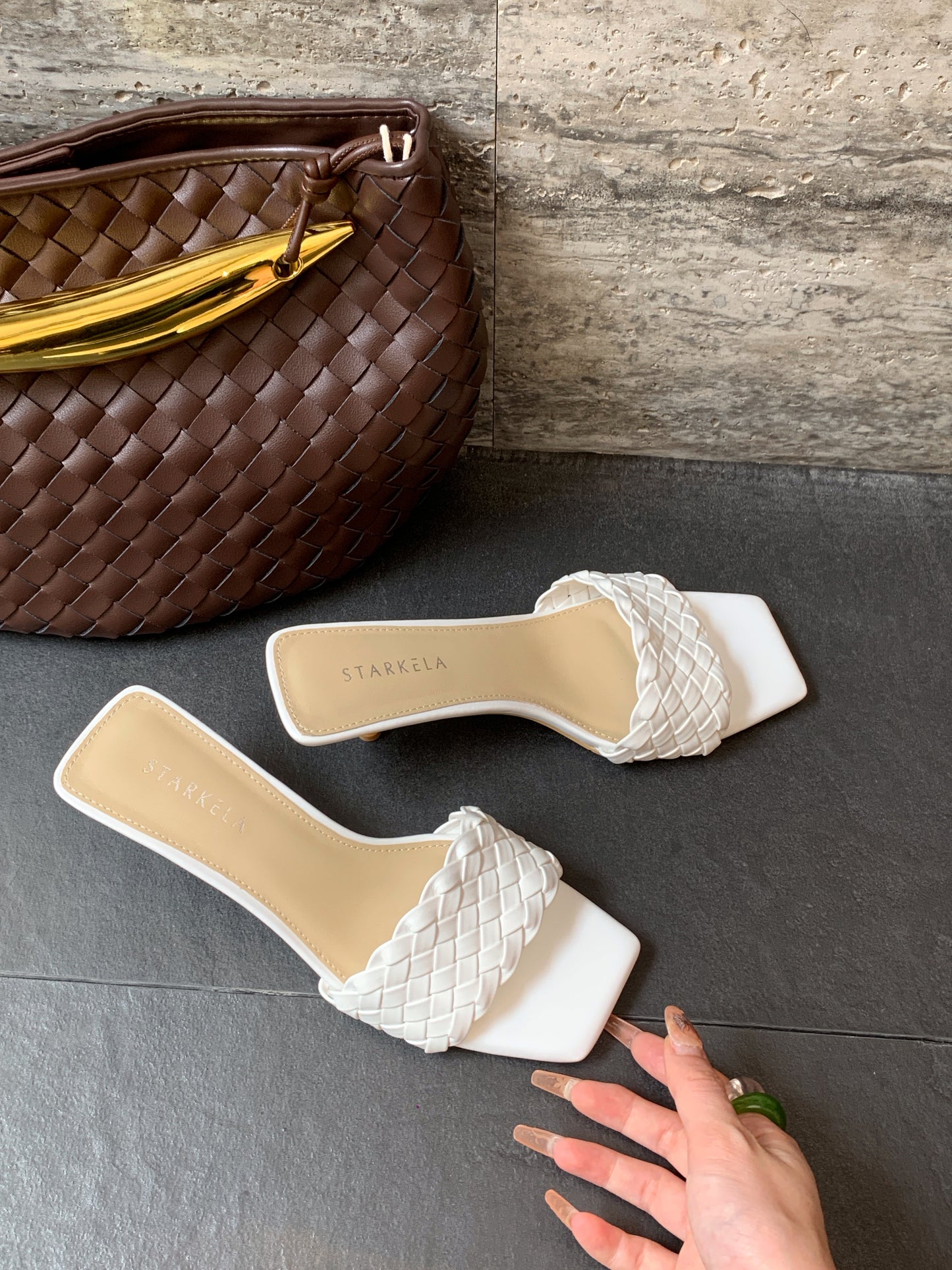 Starkela Weave Square Mules