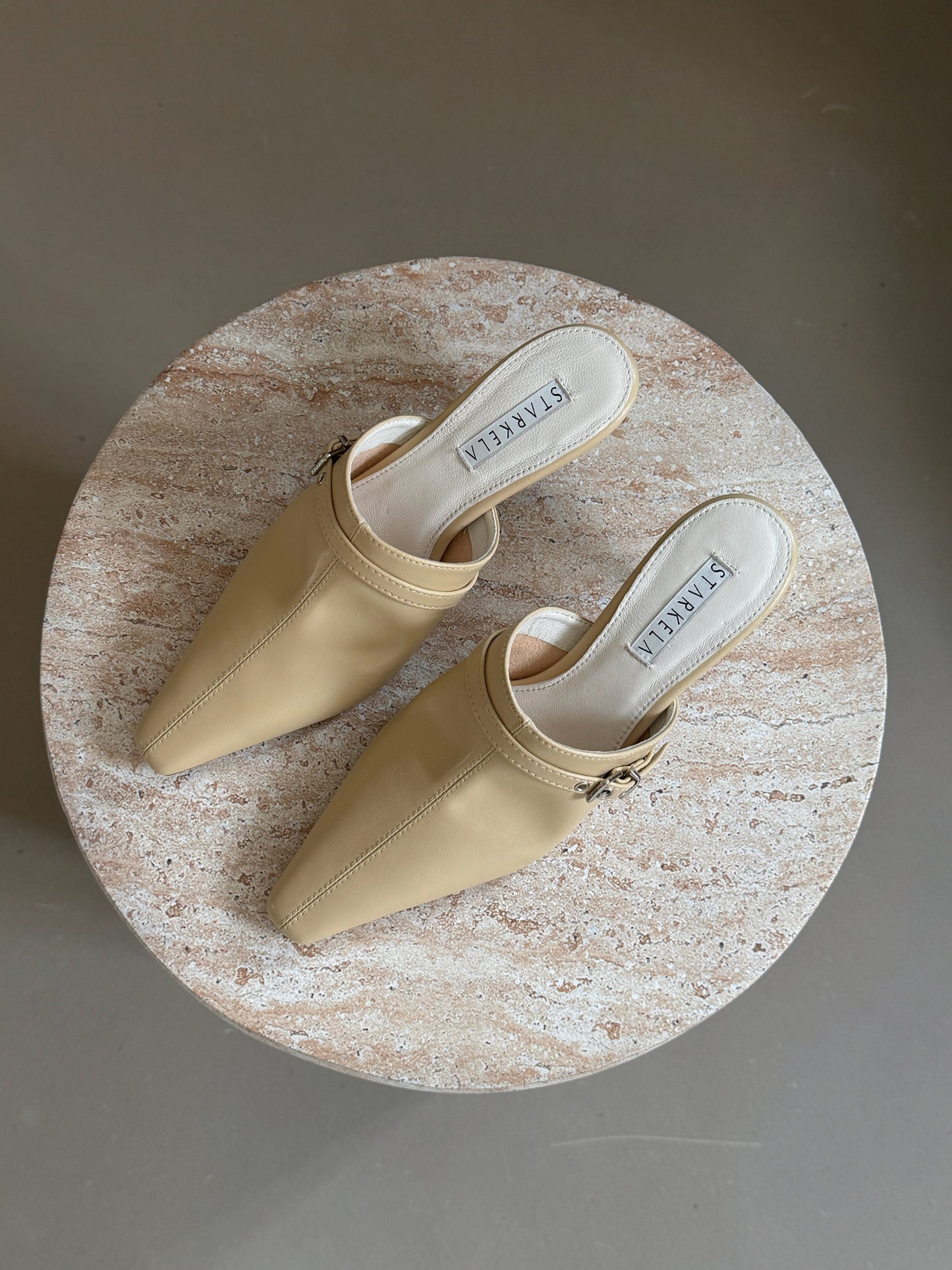 Mid Buckle Witches Heels