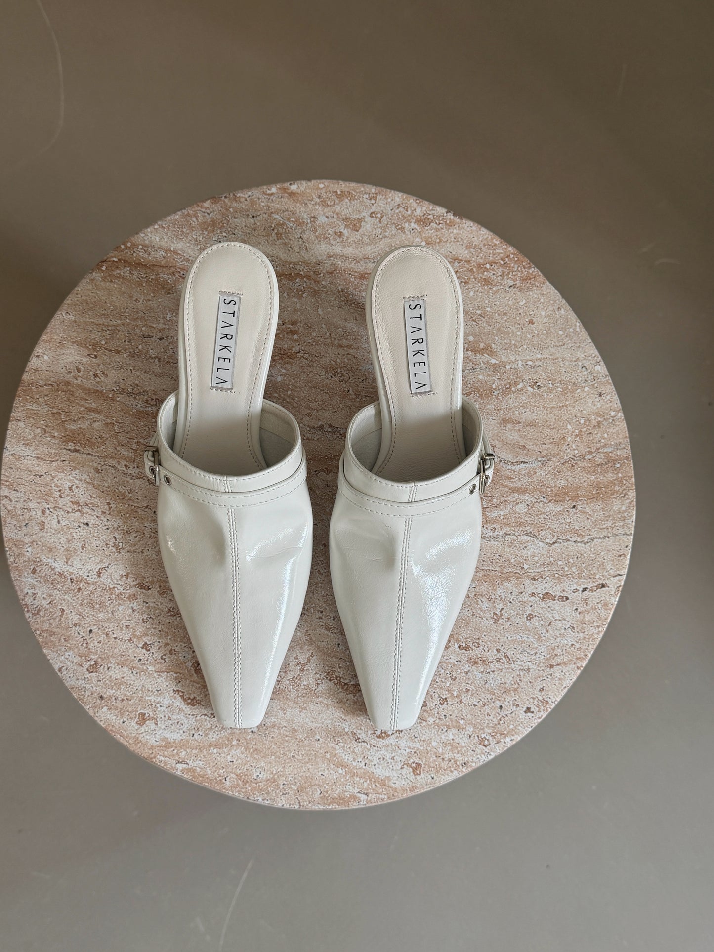 Mid Buckle Witches Heels