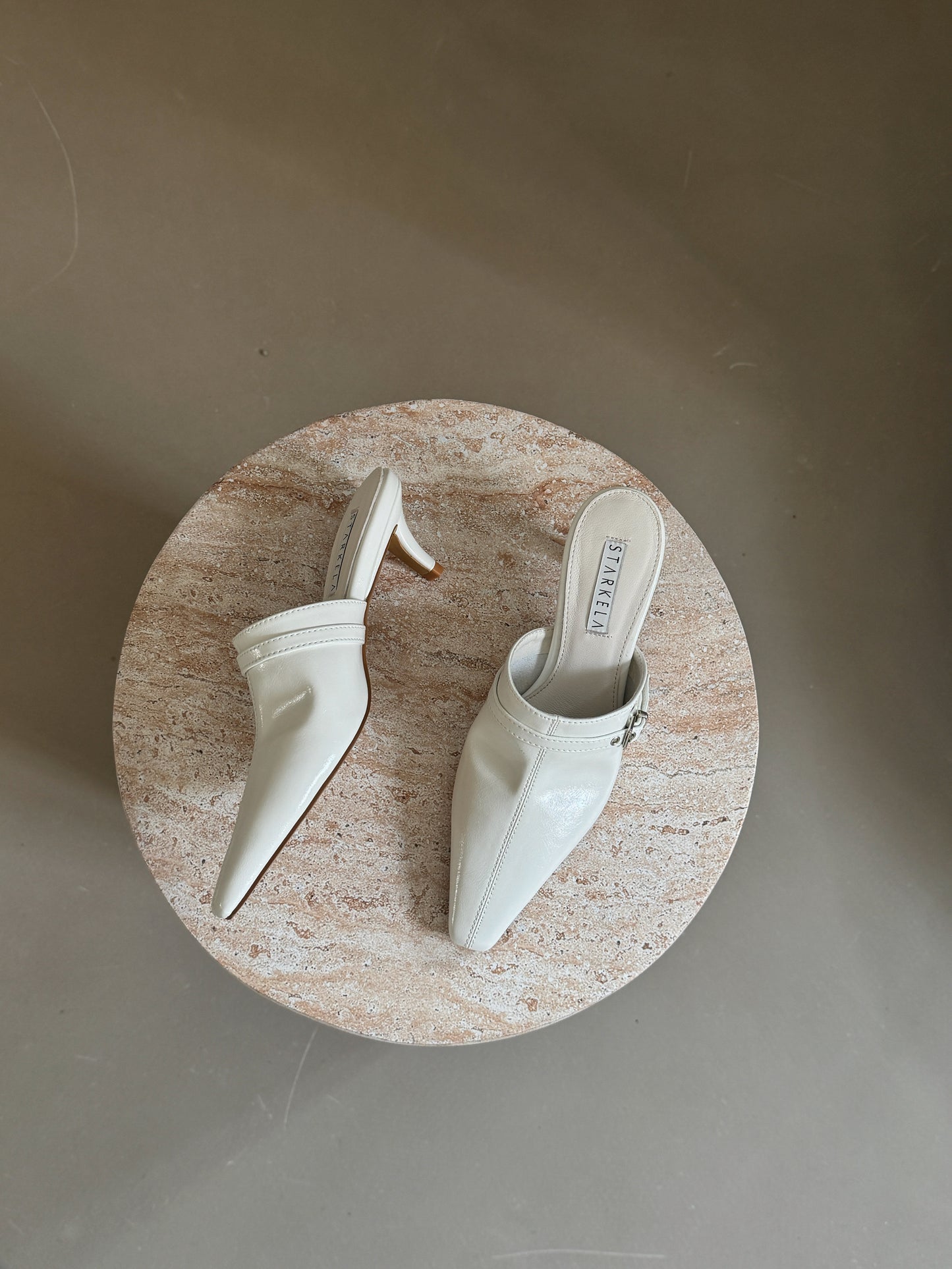 Mid Buckle Witches Heels