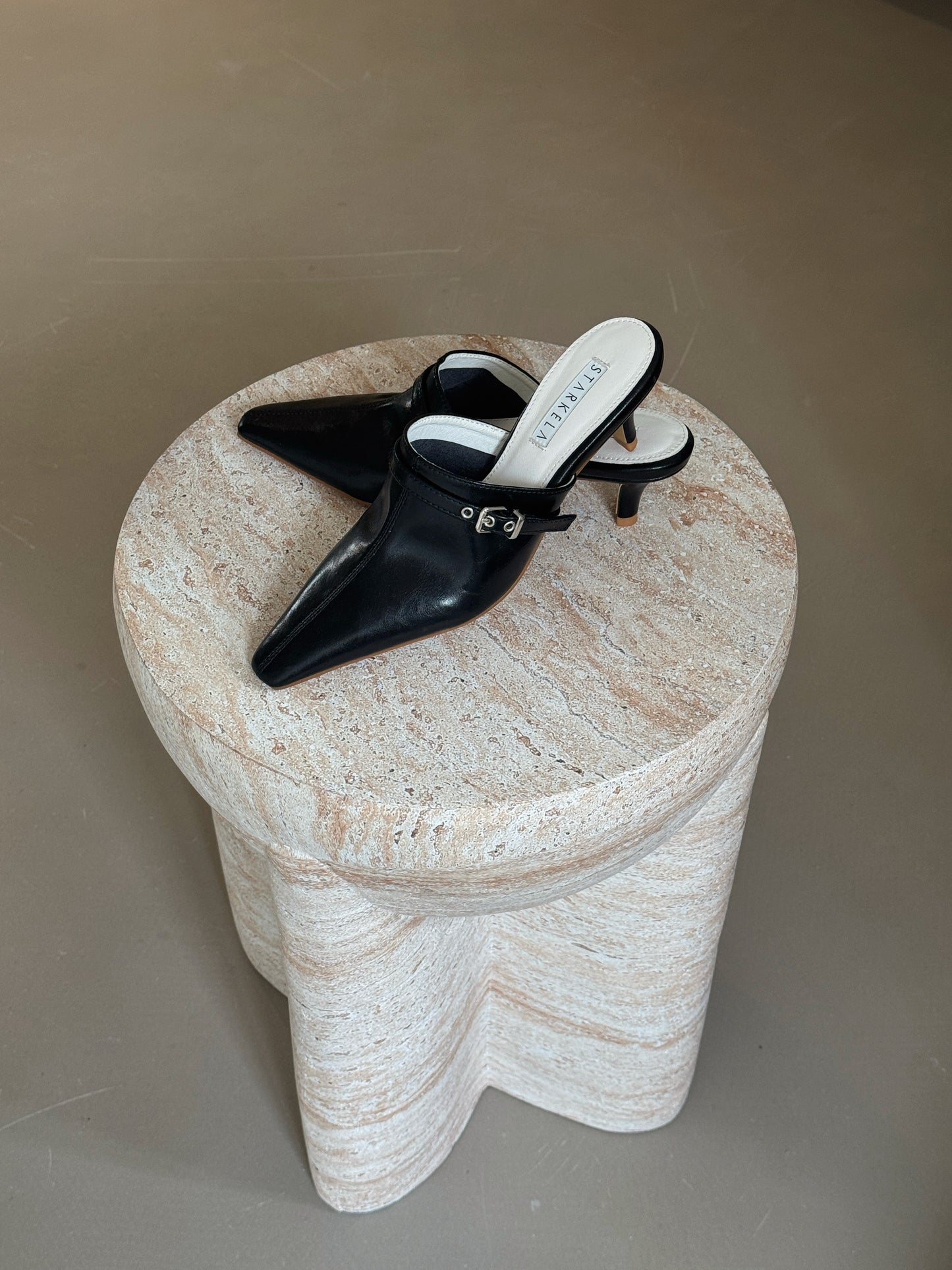 Mid Buckle Witches Heels