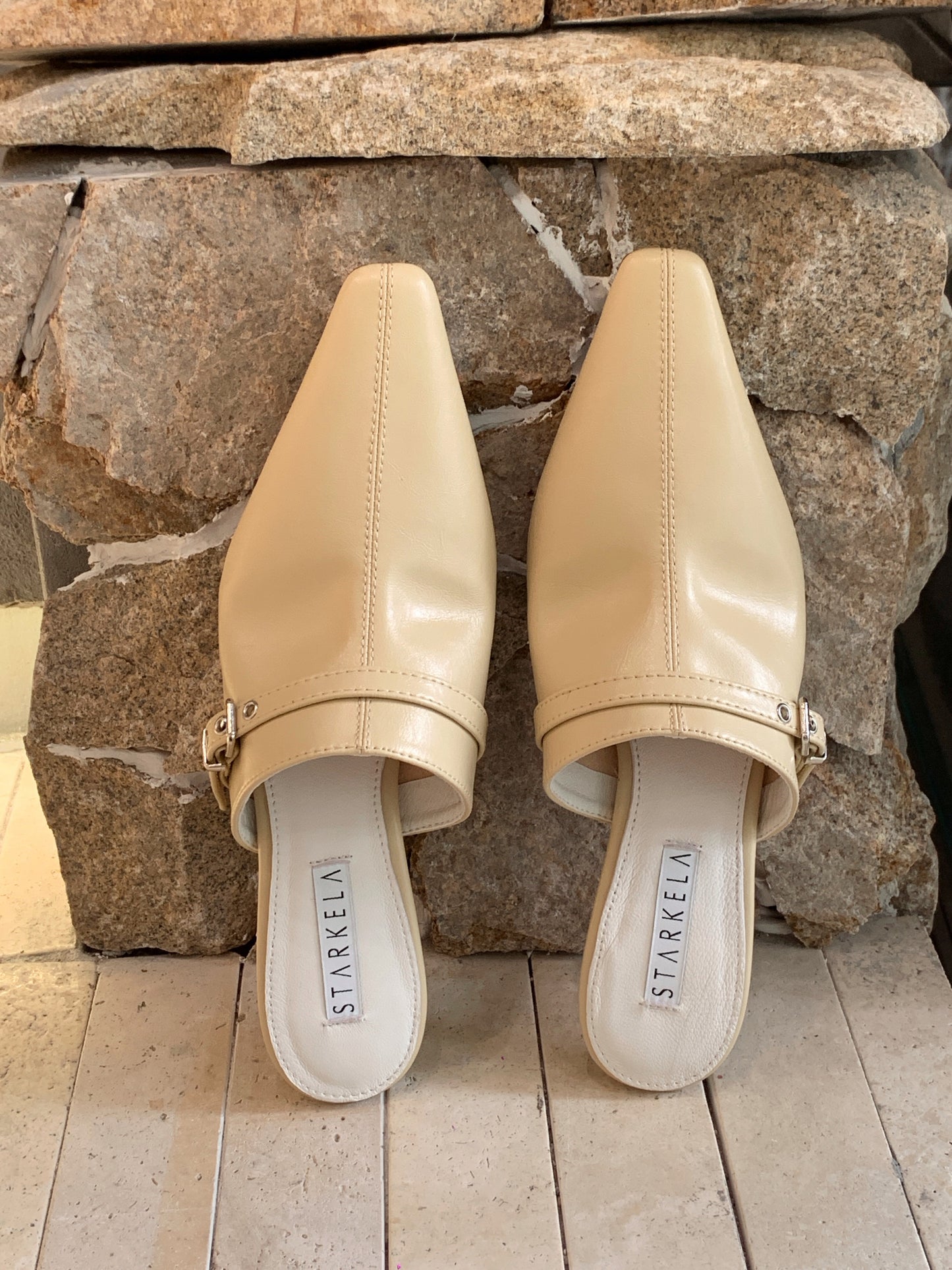 Mid Buckle Witches Heels