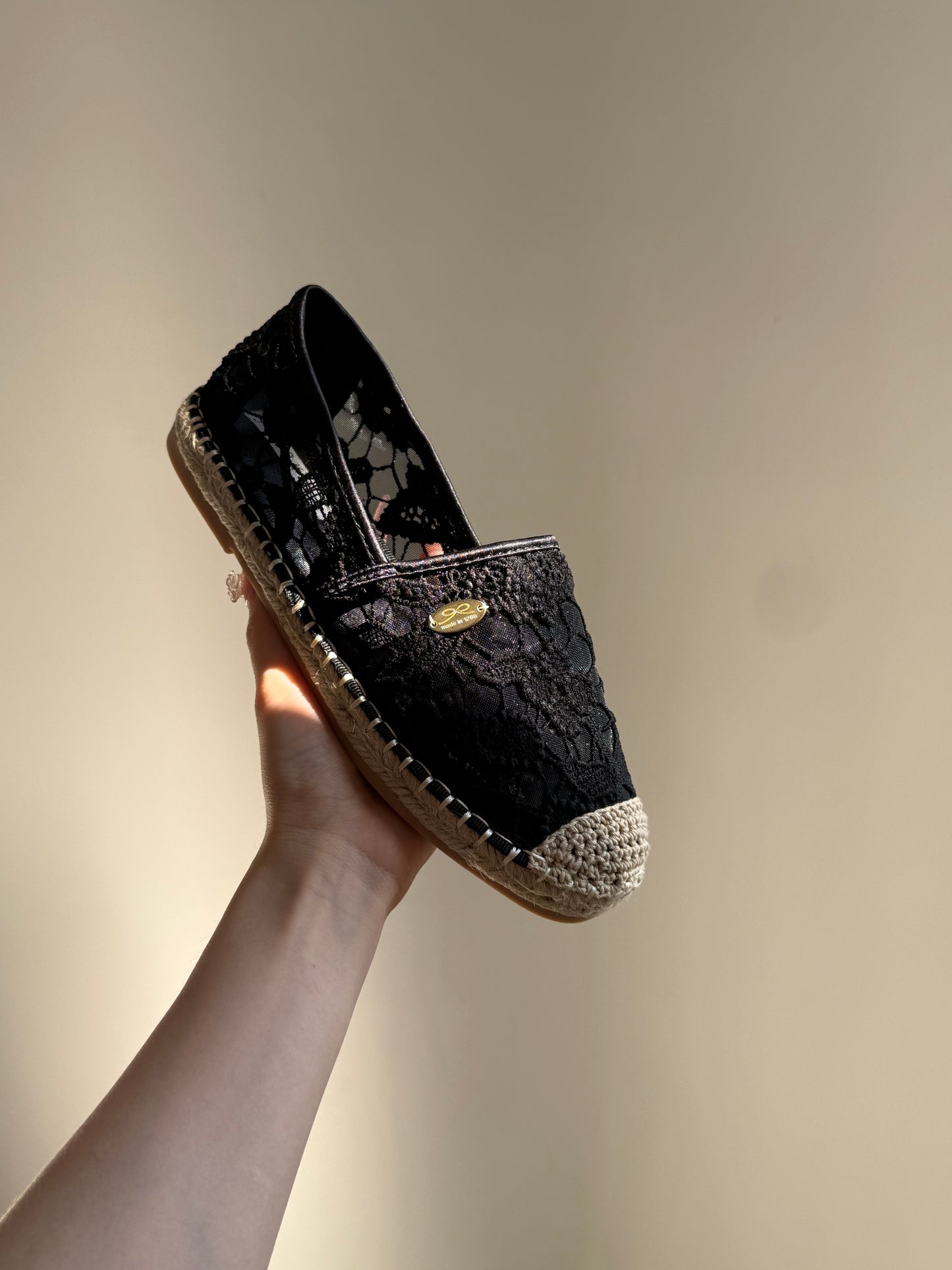 Bohemia Lace Espadrille Flats SH602