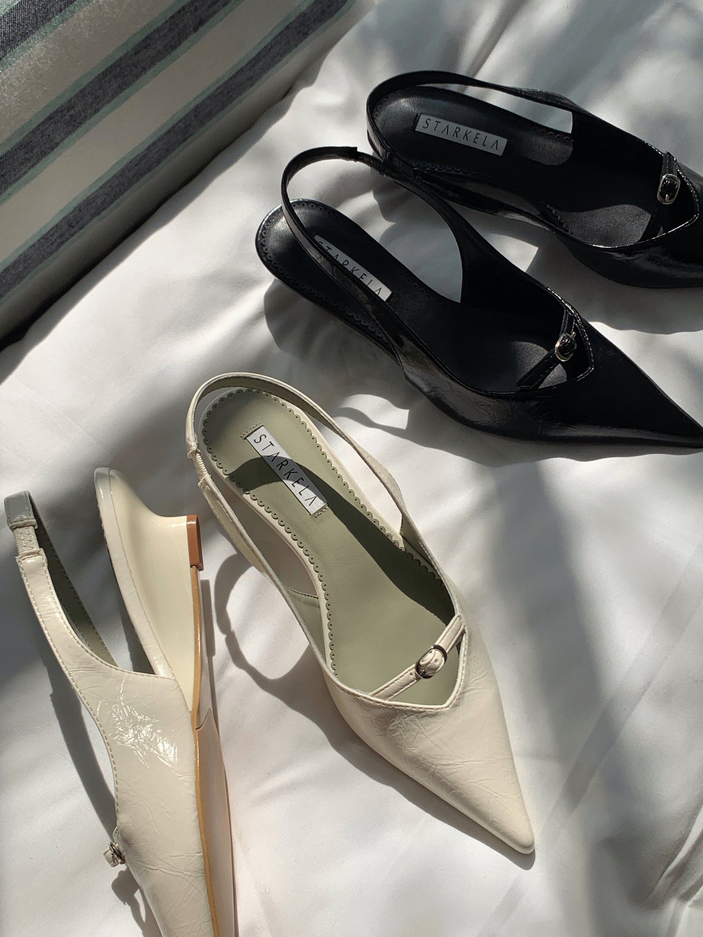 Front Strap Wedge Slingback Heels ST8-270