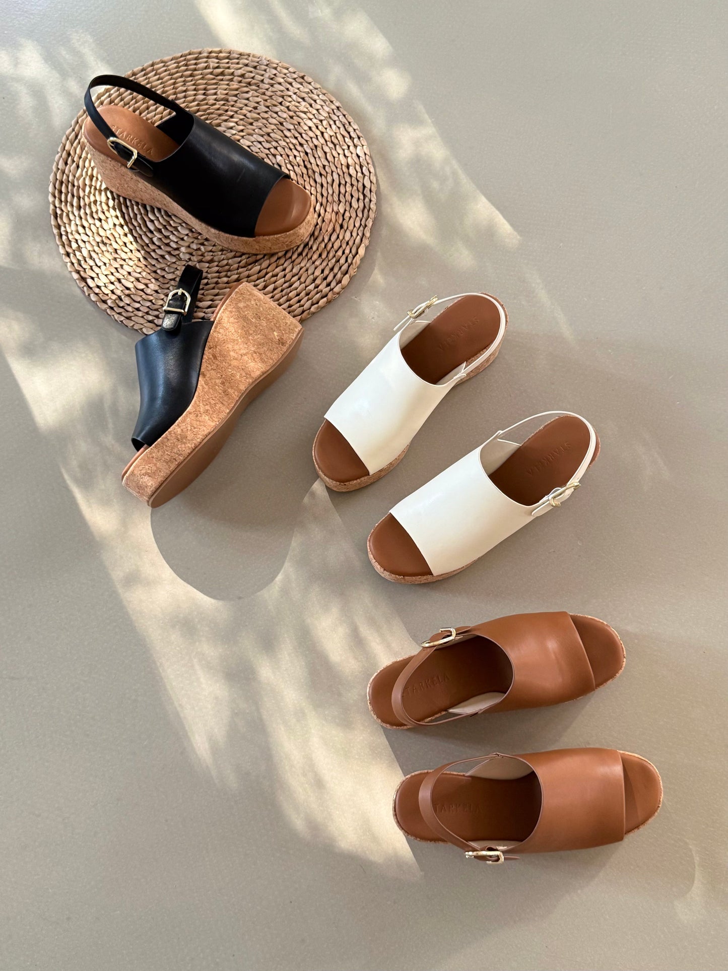 Melon Sling-back Wedges ST808