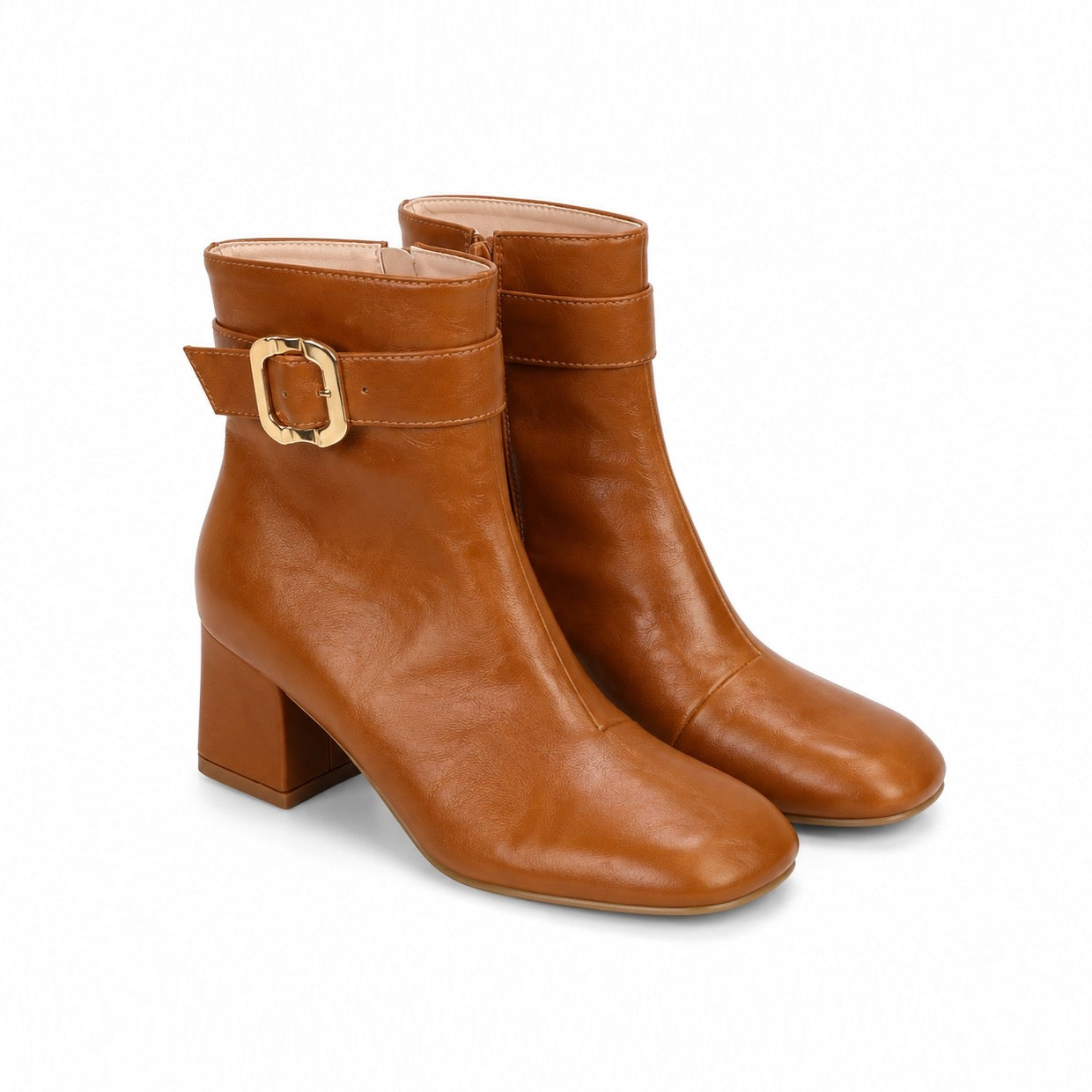 Classic Buckle Strap Ankle Boots ST939