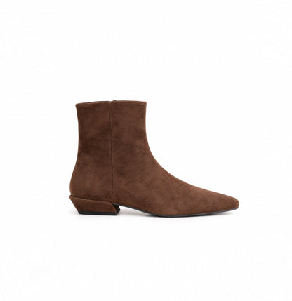 Suede Low Heel Ankle Boots SW1817