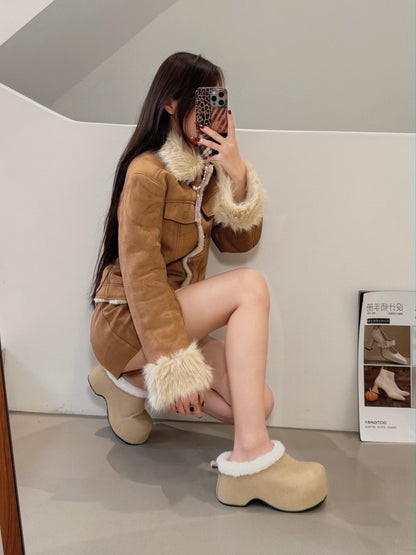 Clown Platform Fluffy Shoes SW6697