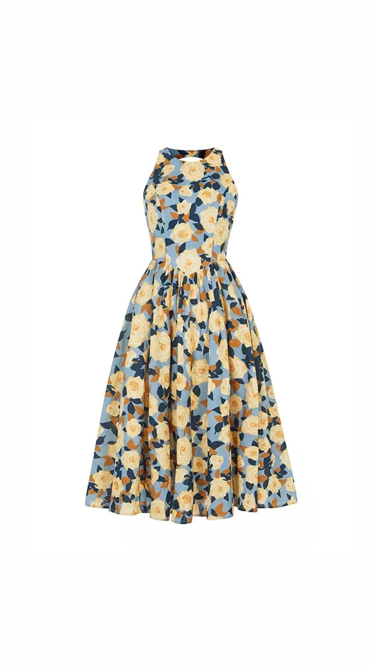 Brulee Floral Sleeveless Dress BD30262