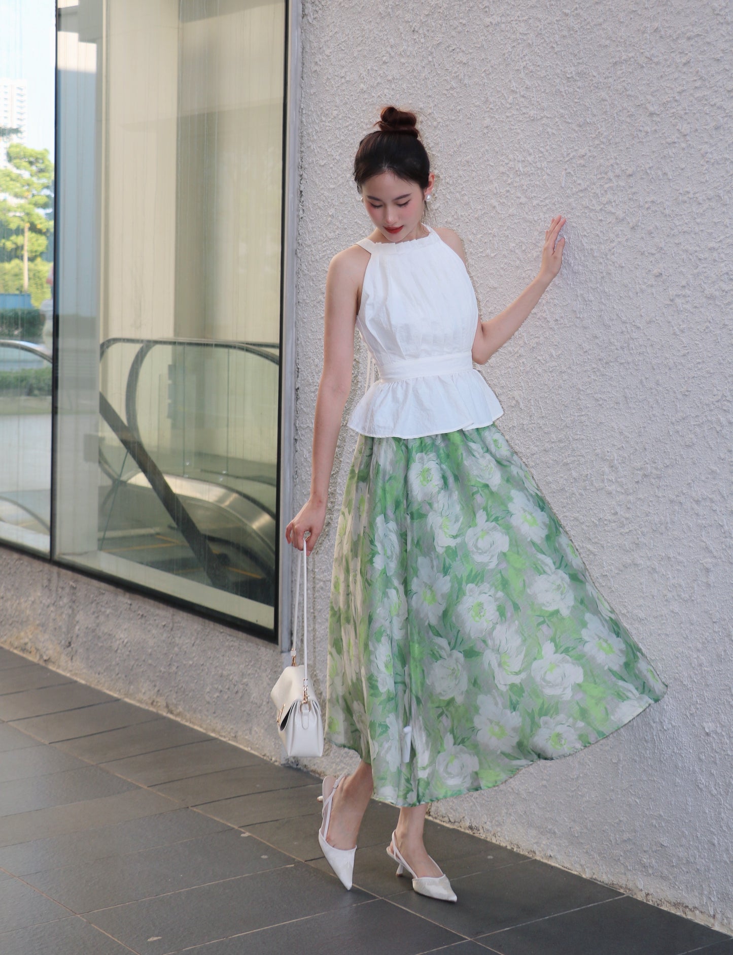 Chiffon Floral Skirt WBT430027