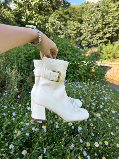 Vintage Ballet Bow Ankle Boots ST1966