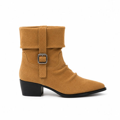 Vintage Foldable Buckle Boots SW1816