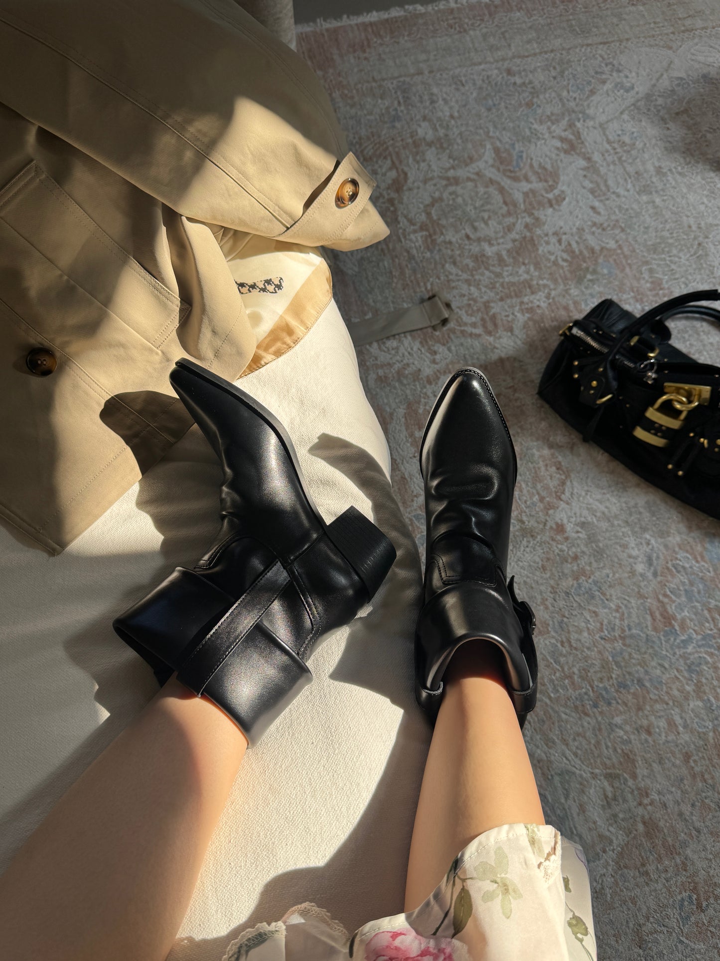 Vintage Foldable Buckle Boots SW1816