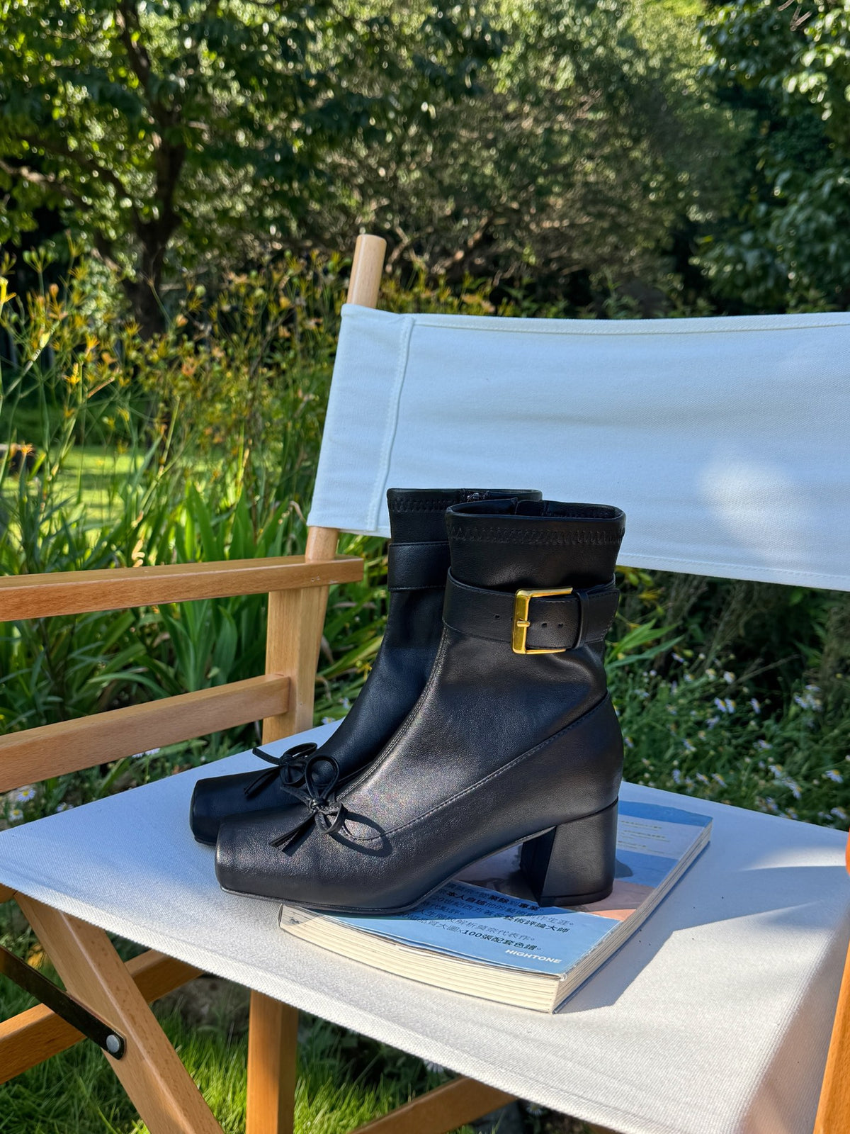 Vintage Ballet Bow Ankle Boots ST1966