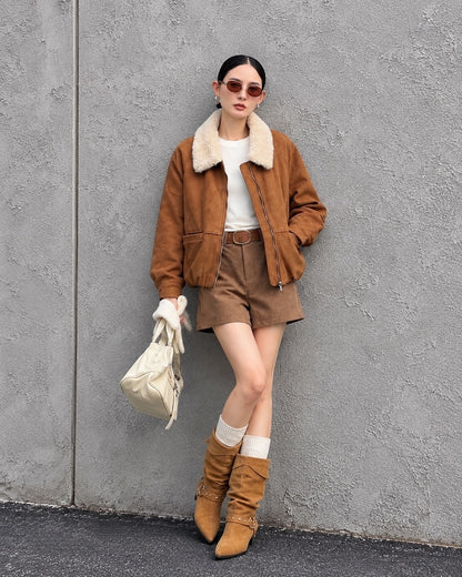 Vintage Studded Slouch Boots SF6608