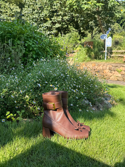 Vintage Ballet Bow Ankle Boots ST1966