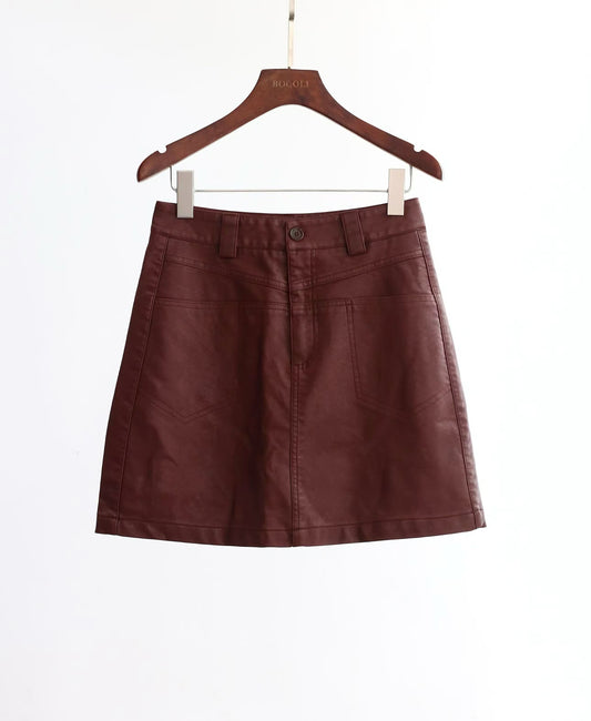 Winter Leather Skirt WP92037