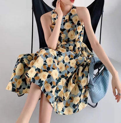 Brulee Floral Sleeveless Dress BD30262