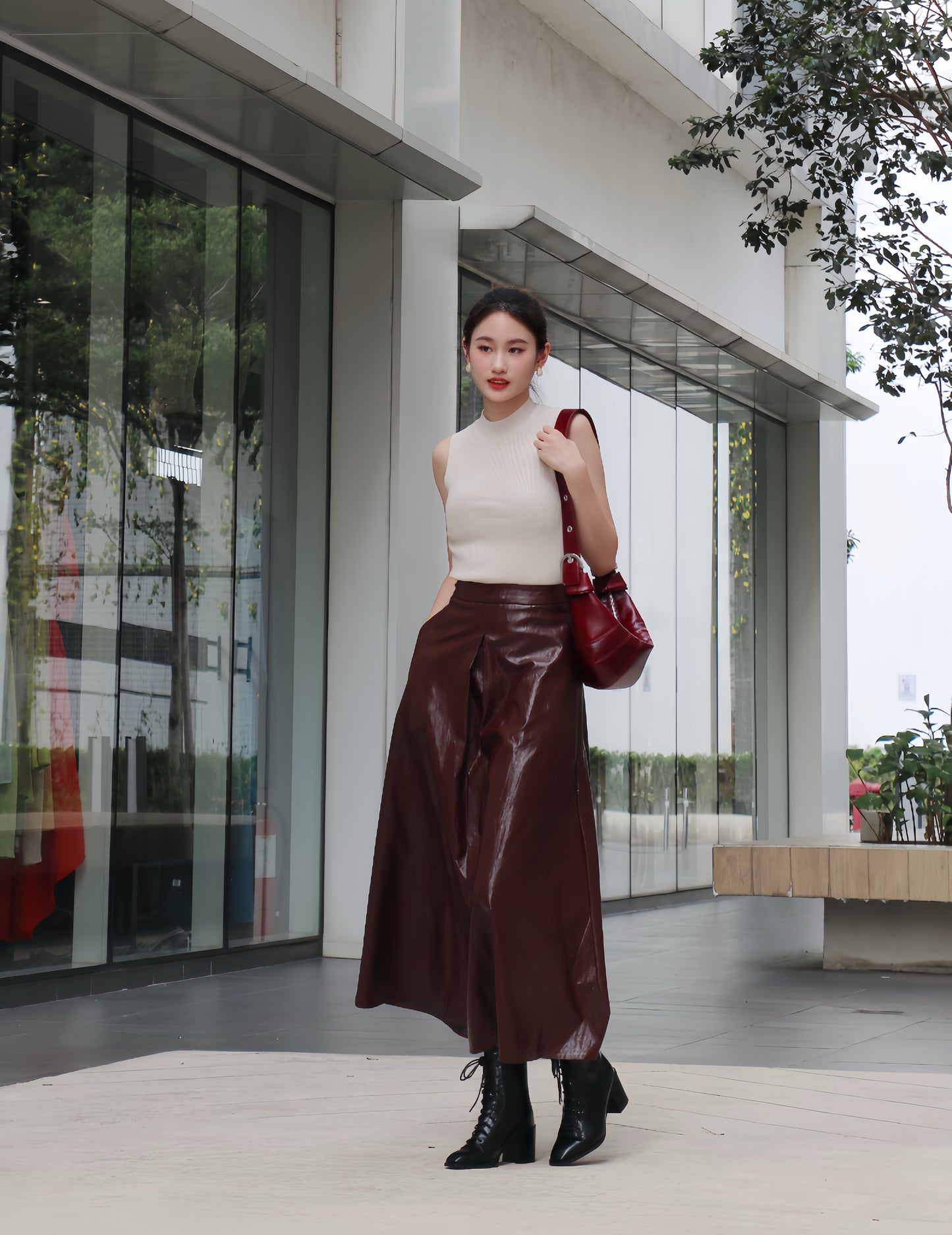 Winter Leather Skirt WB556432