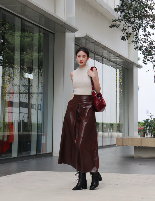 Winter Leather Skirt WB556432