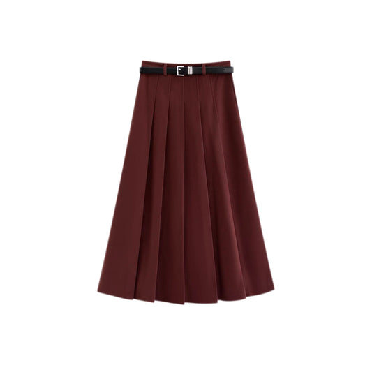 Woolen Maxi High Rise Skirt WBT92203